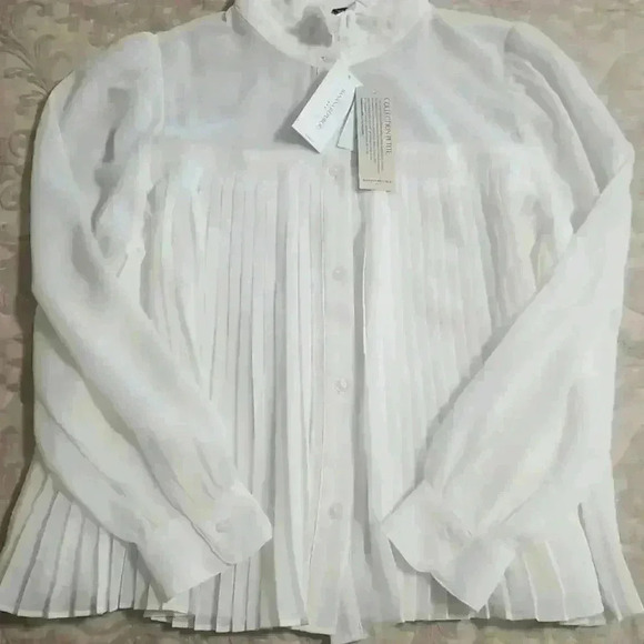 Banana Republic Chiffon Pleated Blouse - Picture 13 of 13